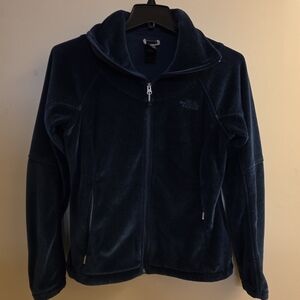 The North Face Blue Teal Full Zip Velour Jacket Medium